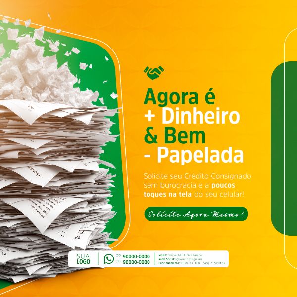 EMPRÉSTIMO E CARTÃO CONSIGNADO  SOCIAL MEDIA POST FEED
