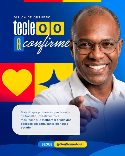 Social Media Político | Eleições 2026 PSD Editável