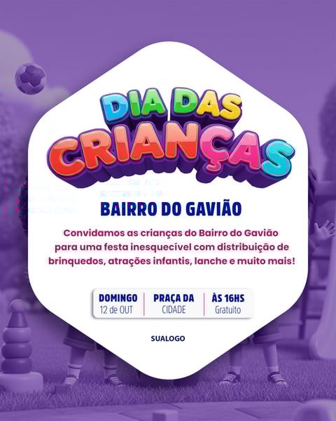 FELIZ DIA DAS CRIANÇAS 12 DE OUTUBRO 2 2