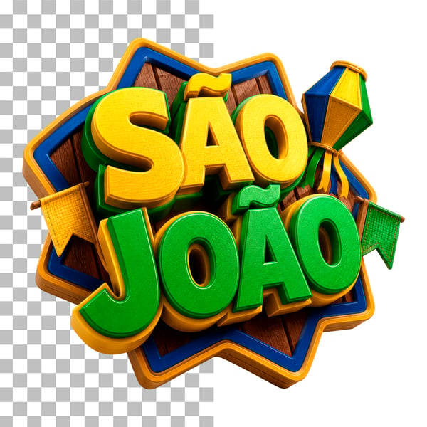SELO 3D SÃO JOÃO PSD EDITÁVEL