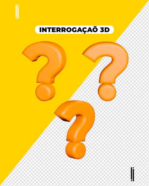 PONTO DE INTERROGAÇÃO | ELEMENTO 3D