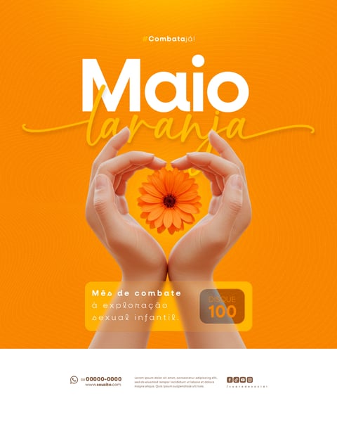 SXV MAIO LARANJA CAMPANHA DE COMBATE À EXPLORAÇÃO SEXUAL INFANTIL FEED (2)