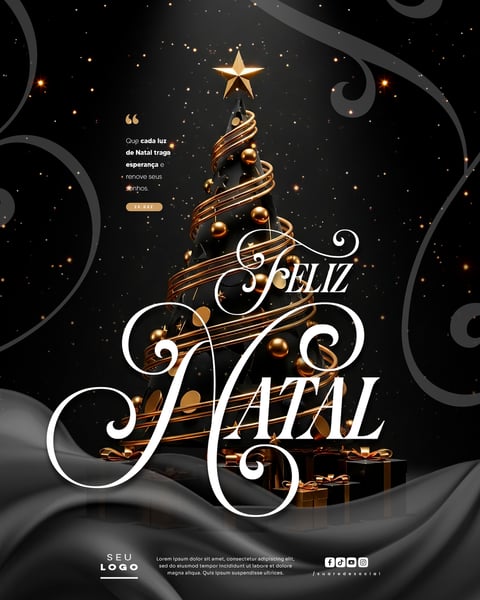 FELIZ NATAL 25 DE DEZEMBRO SOCIAL MEDIA PSD EDITÁVEL 11