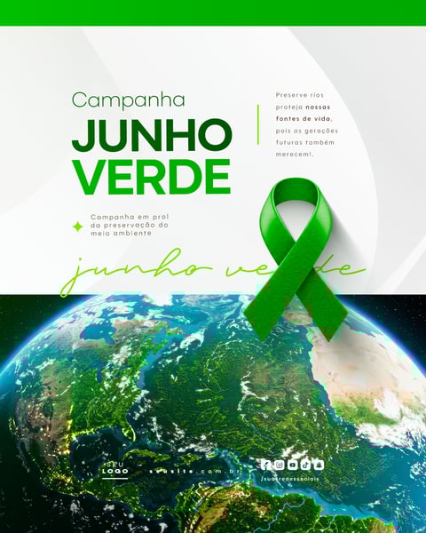 JUNHO VERDE CAMPANHA DE CONSCIENTIZAÇÃO DO MEIO AMBIENTE SOCIAL MEDIA FEED 2