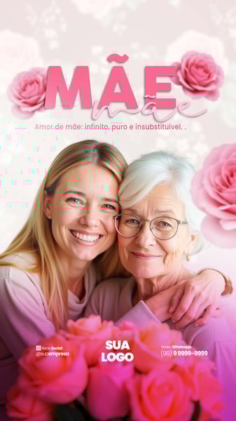 DIA DAS MÃES SOCIAL MEDIA PSD EDITÁVEL
