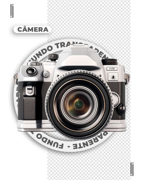 MÁQUINA FOTOGRÁFICA | IMAGEM SEM FUNDO | PNG | PSD EDITÁVEL