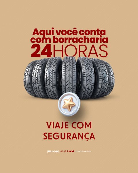 SOCIAL MEDIA - BORRACHARIA - 24 HORAS