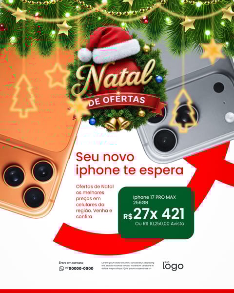 NATAL DE OFERTAS SOCIAL MEDIA PSD EDITÁVEL