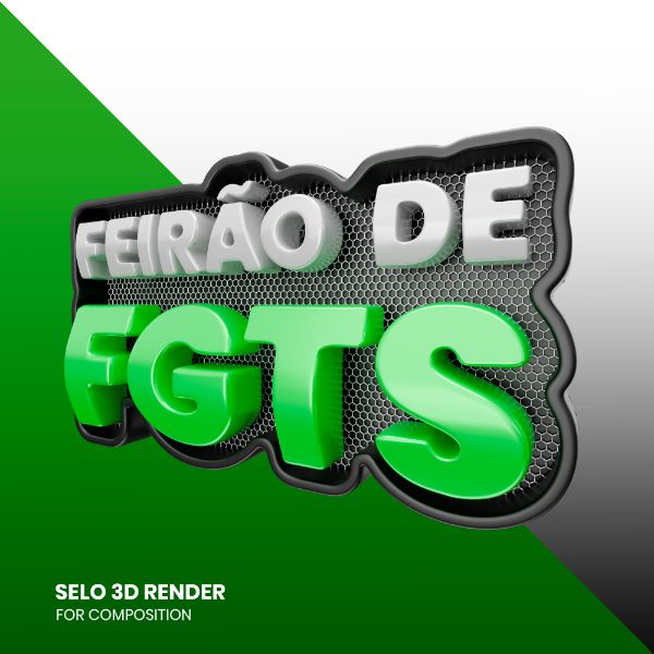 SELO 3D FEIRÃO DE FGTS EMPRÉSTIMO