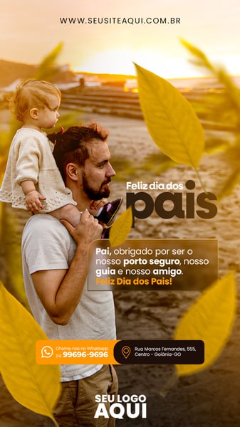 POST STORY - FELIZ DIA DOS PAIS - PAI OBRIGADO POR SER NOSSO PORTO SEGURO!