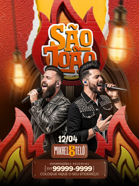FEED FLYER EVENTOS SHOWS ARTISTAS SOCIAL MEDIA PSD EDITÁVEL 04