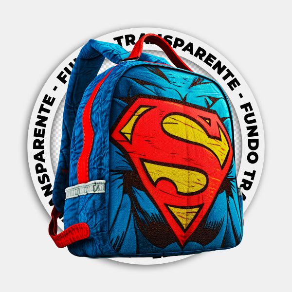 BOLSA | MOCHILA DO SUPERMAN | IMAGEM SEM FUNDO