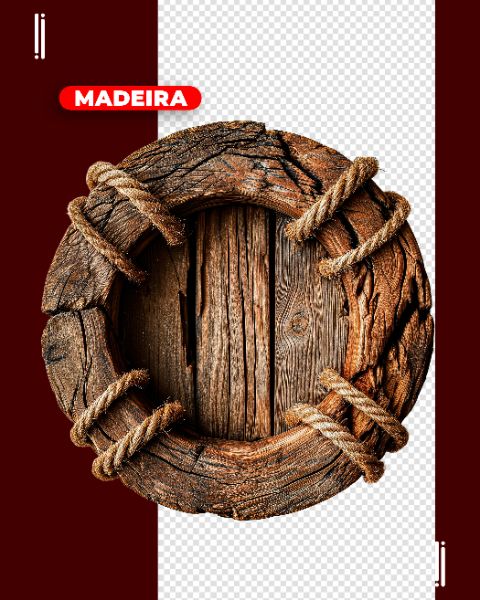 MADEIRA COM CORDA | PARA COMPOSIÇÃO | IMAGEM SEM FUNDO | PSD EDITÁVEL