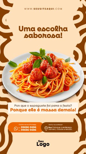 STORY - CASA DE MASSAS | RESTAURANTE | PSD EDITÁVEL