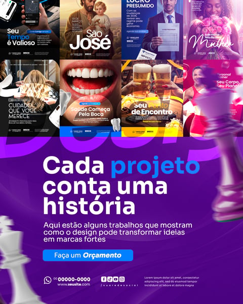 DESIGN GRÁFICO SOCIAL MEDIA PSD EDITÁVEL