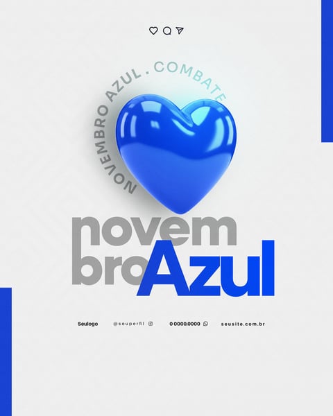 NOVEMBRO AZUL SOCIAL MEDIA PSD 1
