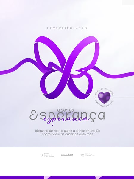 FLYER FEVEREIRO ROXO PSD EDITÁVEL 6