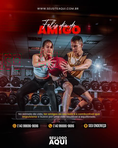 POST - ACADEMIA - FELIZ DIA DO AMIGO