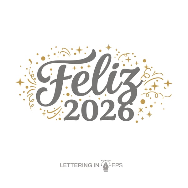 LETTERING FELIZ ANO NOVO 17