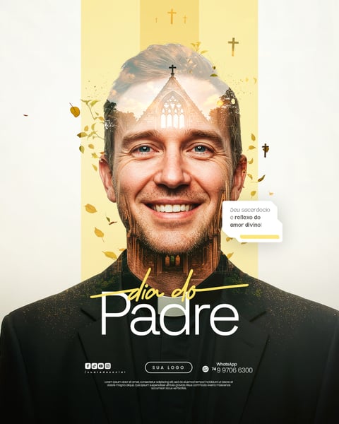 DIA DO PADRE 04 DE AGOSTO FLYER SOCIAL MEDIA PSD EDITÁVEL 11