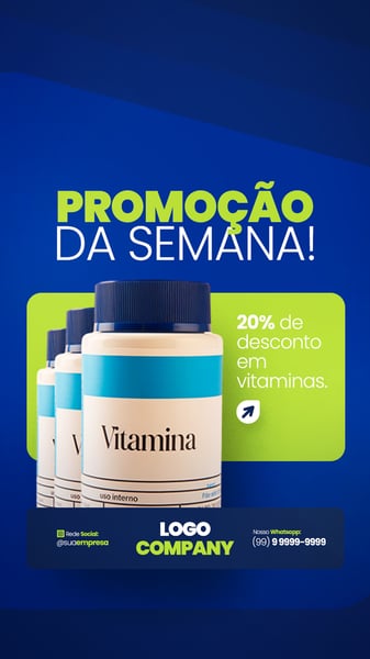 FARMÁCIA REMÉDIOS MEDICAMNETOS SOCIAL MEDIA PSD EDITÁVEL