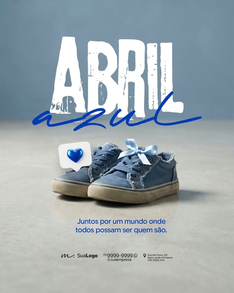 CAMPANHA DE CONSCIENTIZAÇÃO ABRIL AZUL SOCIAL MEDIA PSD EDITÁVEL 8