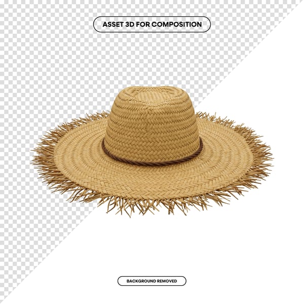 CHAPÉU DE PALHA JUNINO COMPOSIÇÃO PNG 42 EDITADO