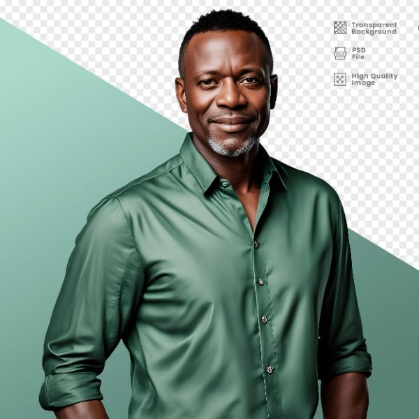 HOMEM COM CAMISA VERDE