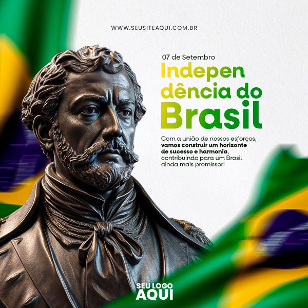 FEED QUADRADO - DIA DA INDEPENDÊNCIA DO BRASIL | SOCIAL MEDIA | PSD EDITÁVEL