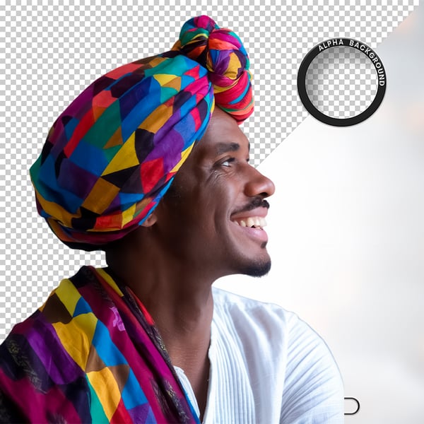 HOMEM NEGRO AFRO ELEMENTO PSD PNG 17