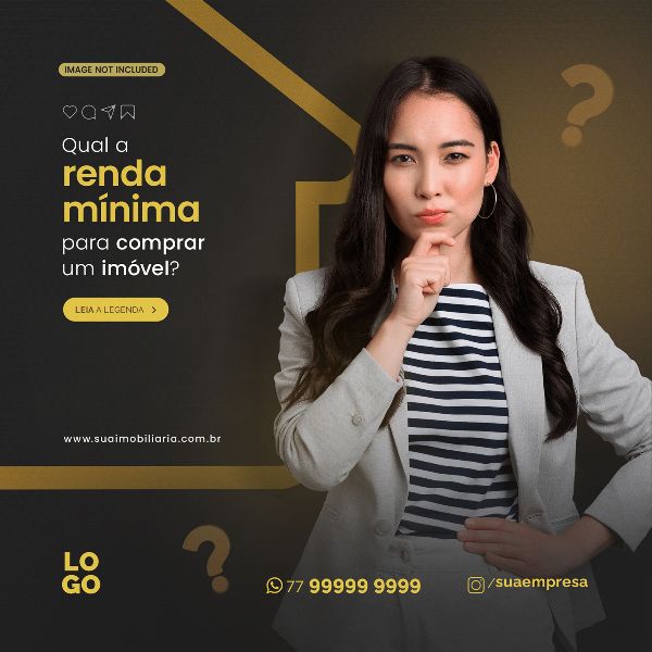 RENDA MÍNIMA PARA COMPRAR UM IMÓVEL - IMOBILIÁRIA