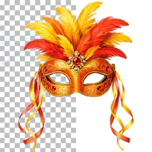 MÁSCARA DE CARNAVAL EM PNG TRANSPARENTE