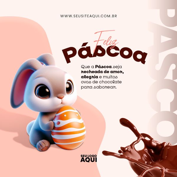 FELIZ PÁSCOA | PSD EDITÁVEL