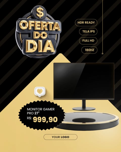 Ofertas do Dia Loja de Eletrônicos Campanha Promocional Social Media PSD Editável 5