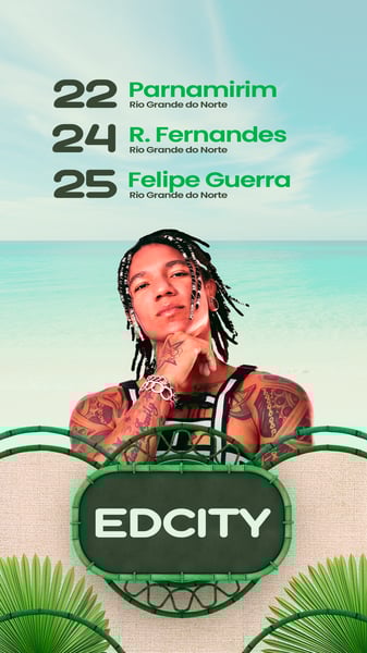 FLYER AGENDA SEMANAL EDCITY VERÃO 2026 STORY PSD EDITÁVEL 8