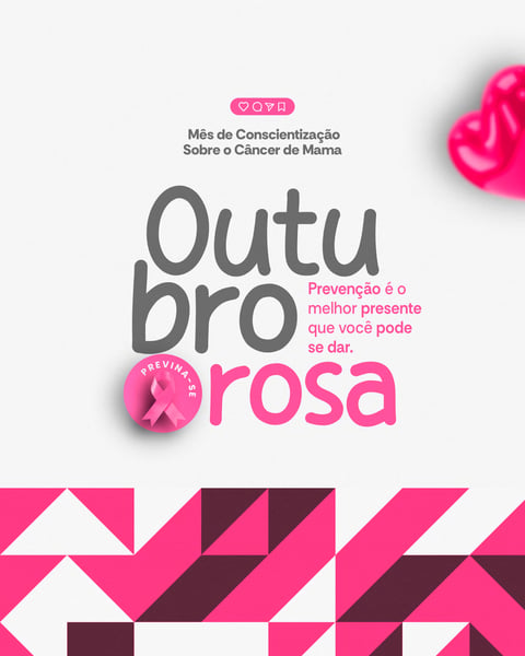 OUTUBRO ROSA CAMPANHA SOCIAL MEDIA PSD 10