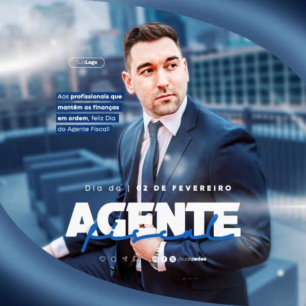 DIA DO AGENTE FISCAL 2 DE FEVEREIRO SOCIAL MEDIA POST FEED