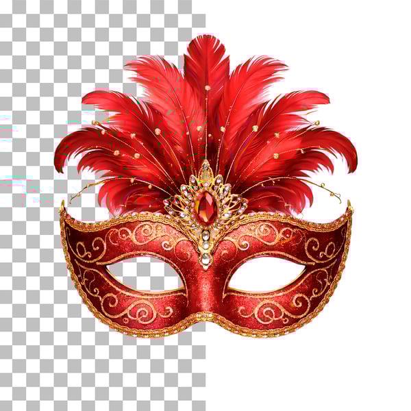 MÁSCARA DE CARNAVAL EM PNG TRANSPARENTE