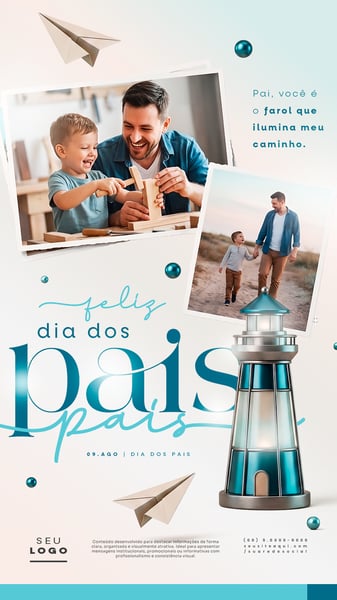 DIA DOS PAIS 09 DE AGOSTO STORY SOCIAL MEDIA PSD EDITÁVEL 1