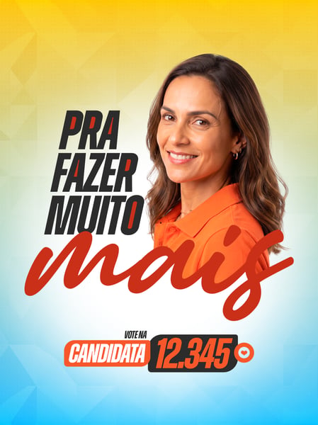 CAMPANHA POLÍTICA ELEIÇÃO CANDIDATA SOCIAL MEDIA FLYER PSD EDITÁVEL
