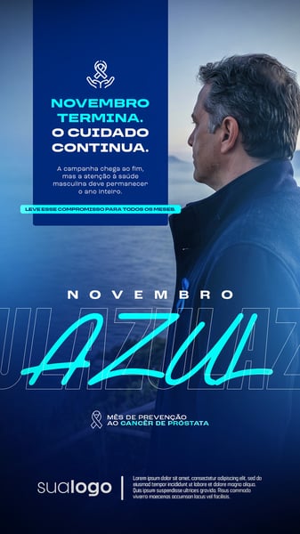 NOVEMBRO AZUL MÊS DE COMBATE AO CÂNCER DE PRÓSTATA SOCIAL MEDIA STORIES PSD EDITÁVEL 12