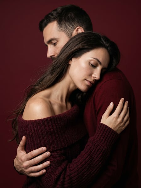 Casal de namorados se abraçando felizes 01