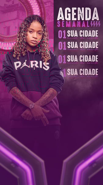 FLYER ARTISTA AGENDA DE SHOWS STORIES