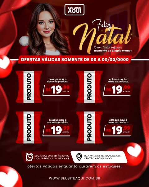 POST FEED | TABLÓIDE | FOLHETO | FELIZ NATAL | PSD EDITÁVEL