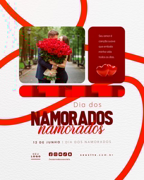 DIA DOS NAMORADOS 12 DE JUNHO SOCIAL MEDIA FEED EDITÁVEL