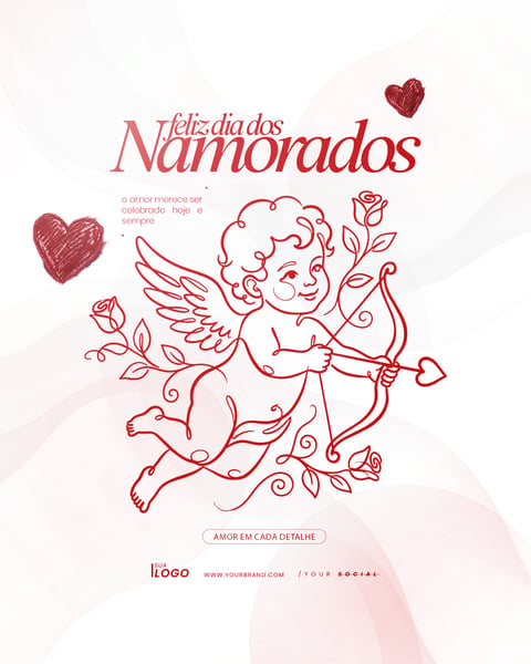 12 DE JUNHO DIA DOS NAMORADOS FLYER PSD EDITÁVEL 2