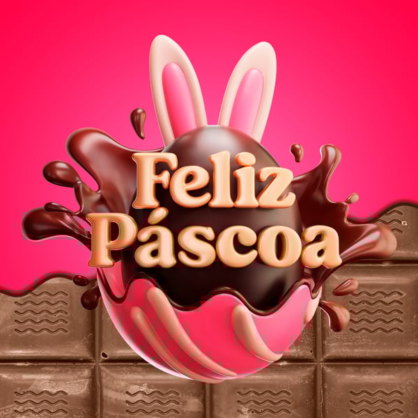 XBM ELEMENTO 3D OARA COMPOSIÇÃO DE ARTES DE PÁSCOA MODELO 24