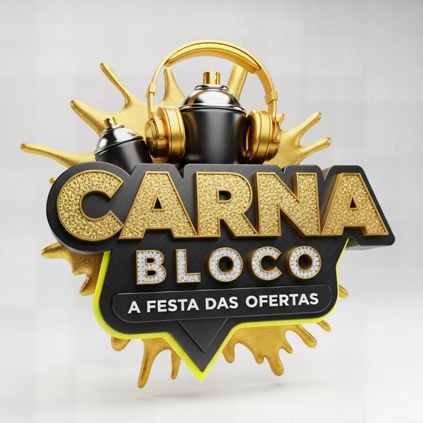 SELO 3D CARNAVAL BLOCO A FESTA DAS OFERTAS 07