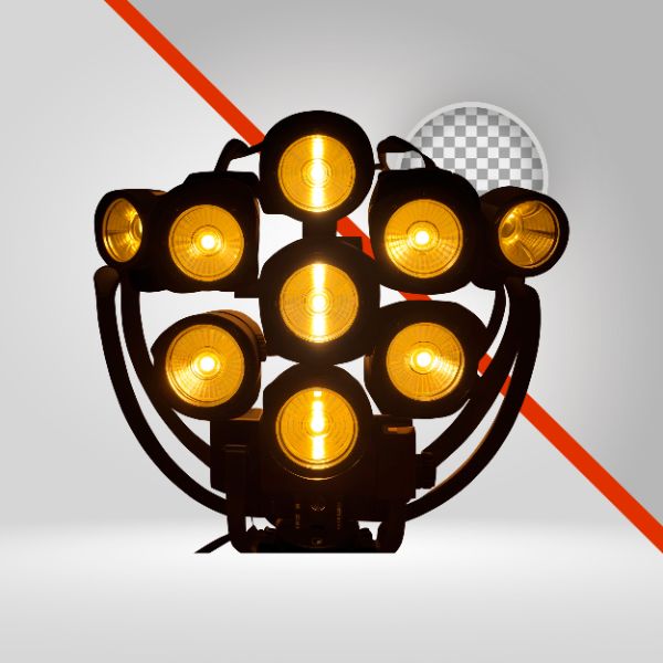 REFLETOR 3D-IA, ELEMENTO PNG, LUZES PARA FLYERS DE EVENTO, LÂMPADAS, LANTERNA LED PNG, SPOT, FUNDO FUNK, LUZ DE PALCO