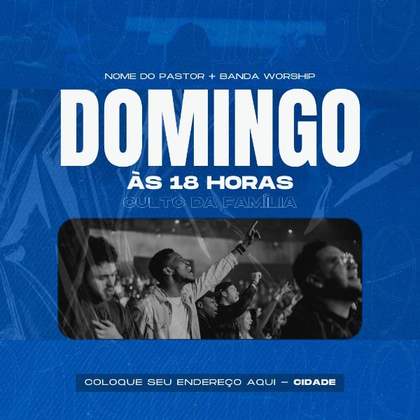 ARTE GOSPEL - CULTO DOMINGO - CANVA